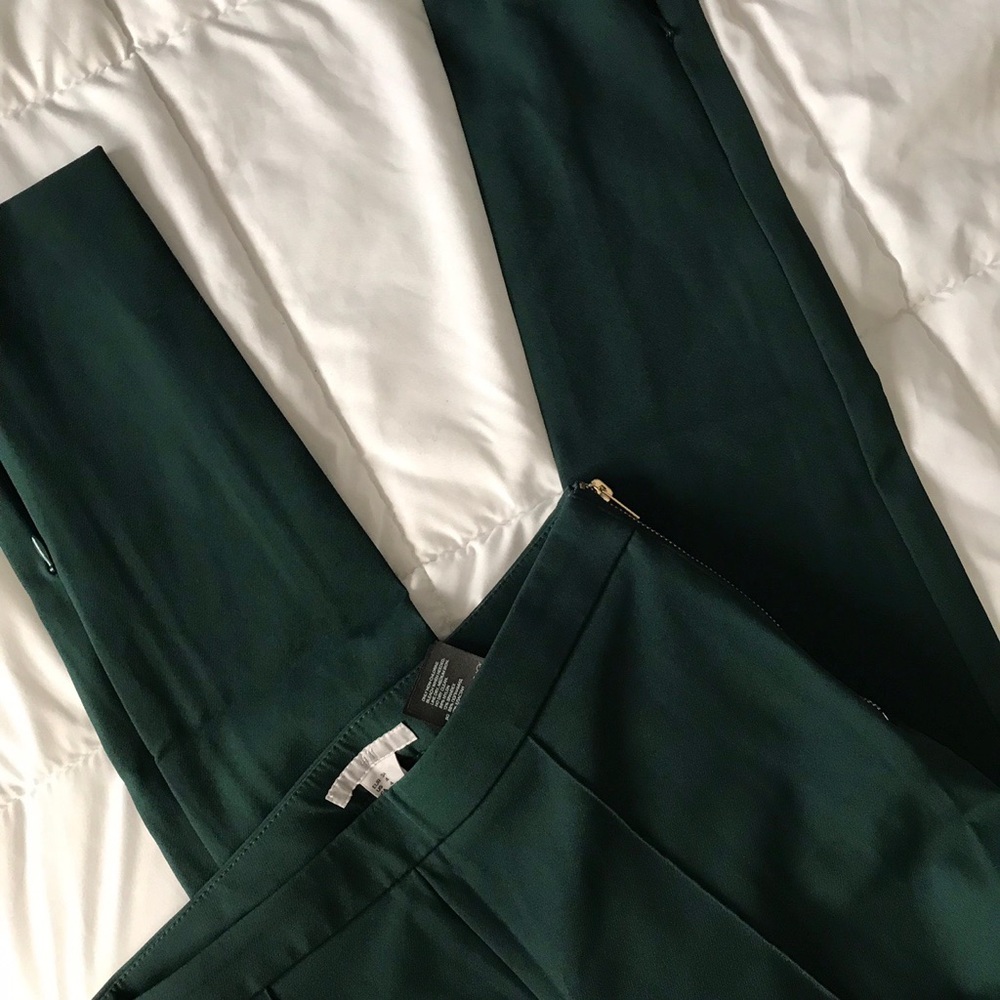 h&m green trousers